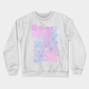 Pastel Cotton Candy Polka Dot Bubble Pattern Crewneck Sweatshirt